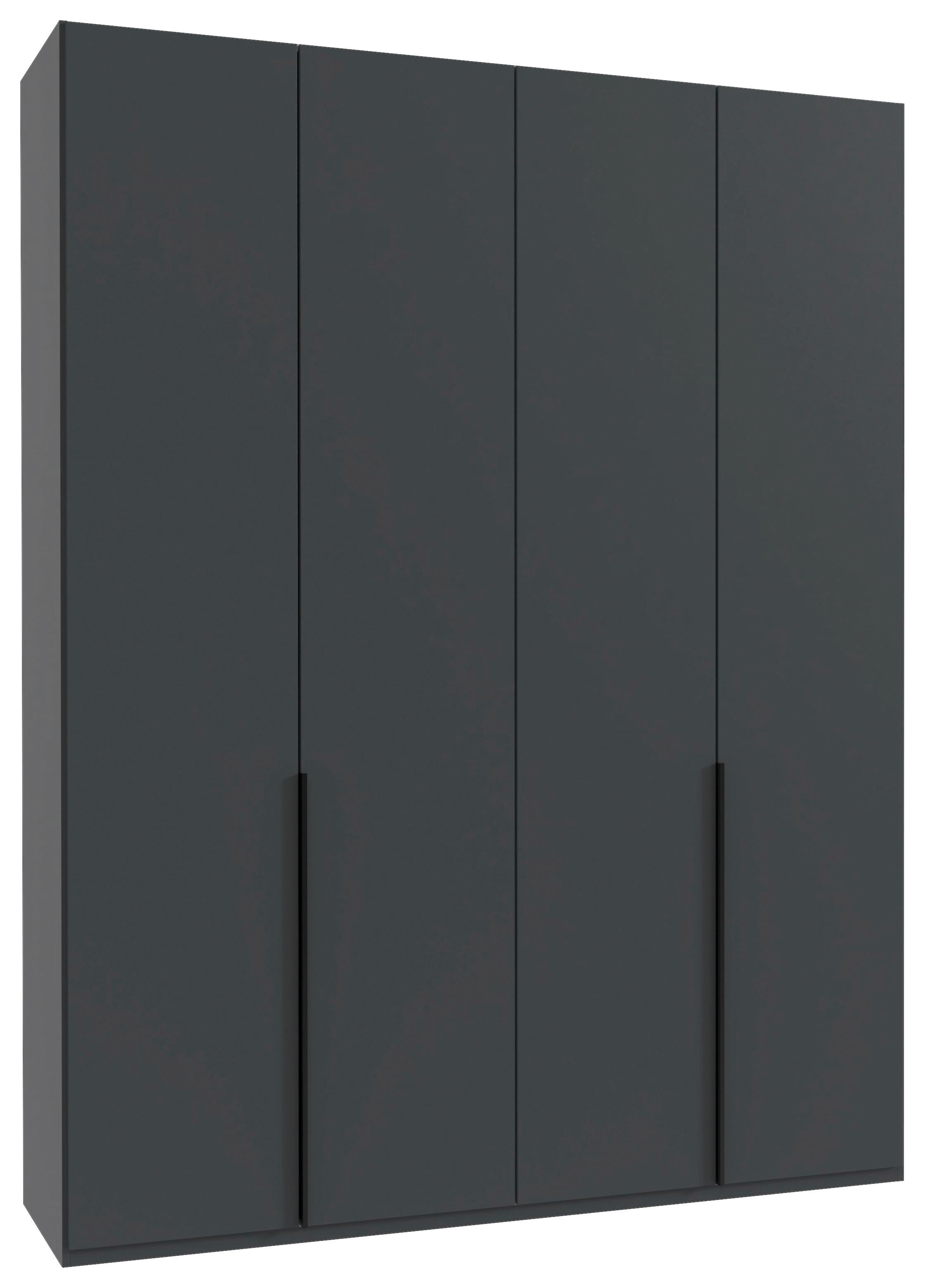 Drehtürenschrank New York Graphitfarben B:180cm - Graphitfarben, MODERN, Holzwerkstoff (180/236/58cm) - MID.YOU