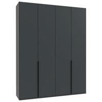 Drehtürenschrank New York Graphitfarben B:180cm - Graphitfarben, MODERN, Holzwerkstoff (180/236/58cm) - MID.YOU
