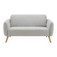 Pohovka PIA svetlosivá - prírodná farba/svetlosivá, Modern, drevo/textil (146/76/75cm) - Bessagi Home