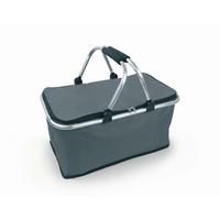 Einkaufskorb Easymaxx Thermo - Silberfarben/Grau, Basics, Kunststoff/Metall (47/28/23cm) - EASYMAXX