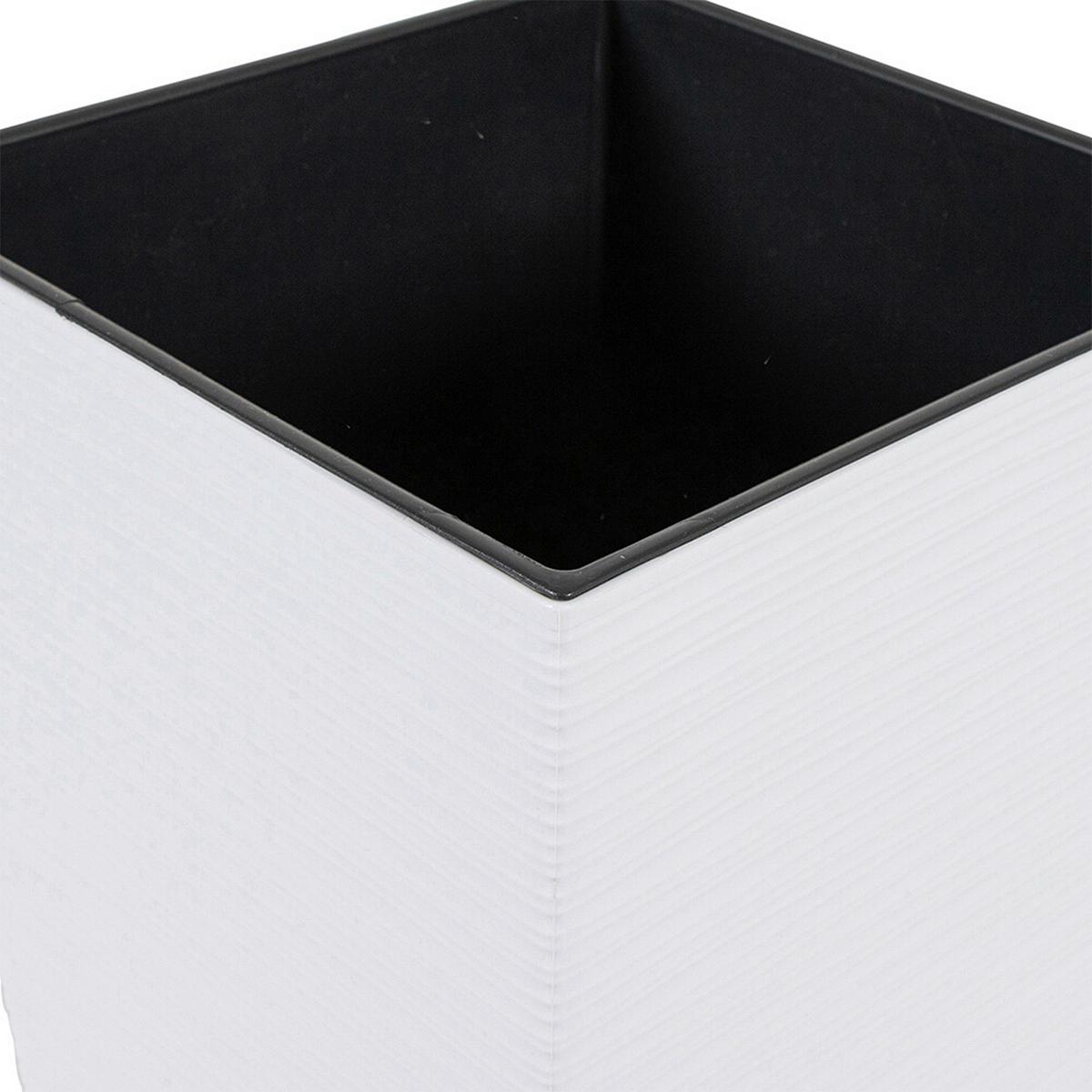 Pflanzentopf Weiß B: 40 Cm - Weiß, Basics, Kunststoff (40/41,5/40cm) - Siena Garden