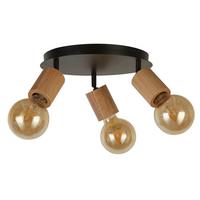 Strahler 50211-3na - Schwarz, Natur, Holz/Metall (42/9cm)