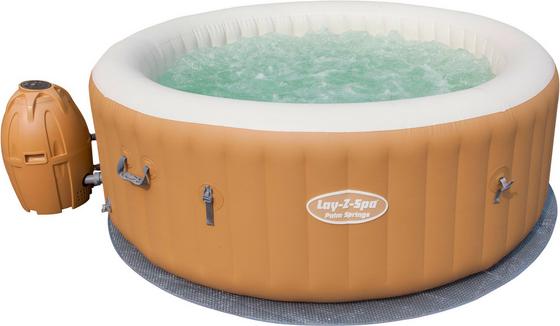 Aufplasbarer Whirlpool in Hellbraun für bis zu 6 Personen Aufplasbarer Whirlpool für 6 Personen