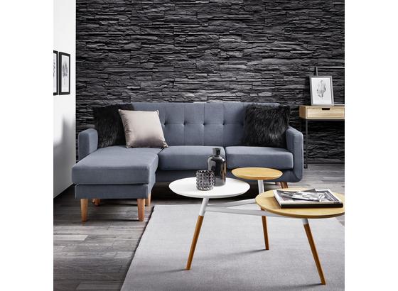 Sedacia Súprava Tamara - sivá/tmavomodrá, Moderný, drevo/textil (197/136cm) - Modern Living Sedacia Súprava Tamara - sivá/tmavomodrá, Moderný, drevo/textil (197/136cm) - Modern Living