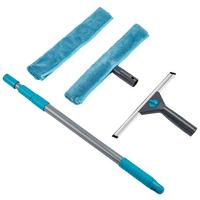 Fensterwischer Balu Mit Teleskopstiel, B: 30 Cm - Grau, Basics, Kunststoff/Textil (30/127cm) - Homezone