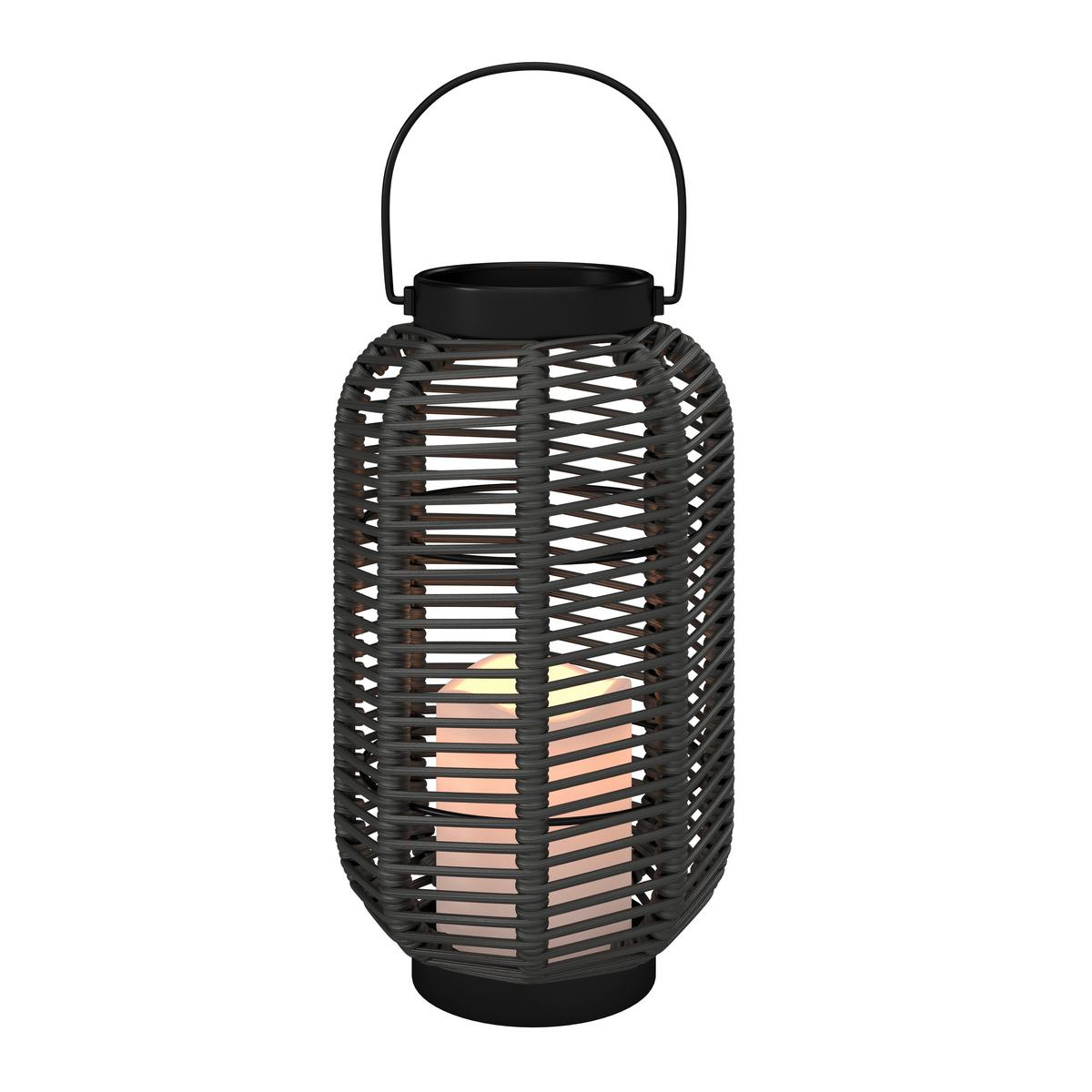 SOLÁRNE SVIETIDLO RICA - čierna, Modern, kov/plast (16/28/16cm) - Bessagi Garden