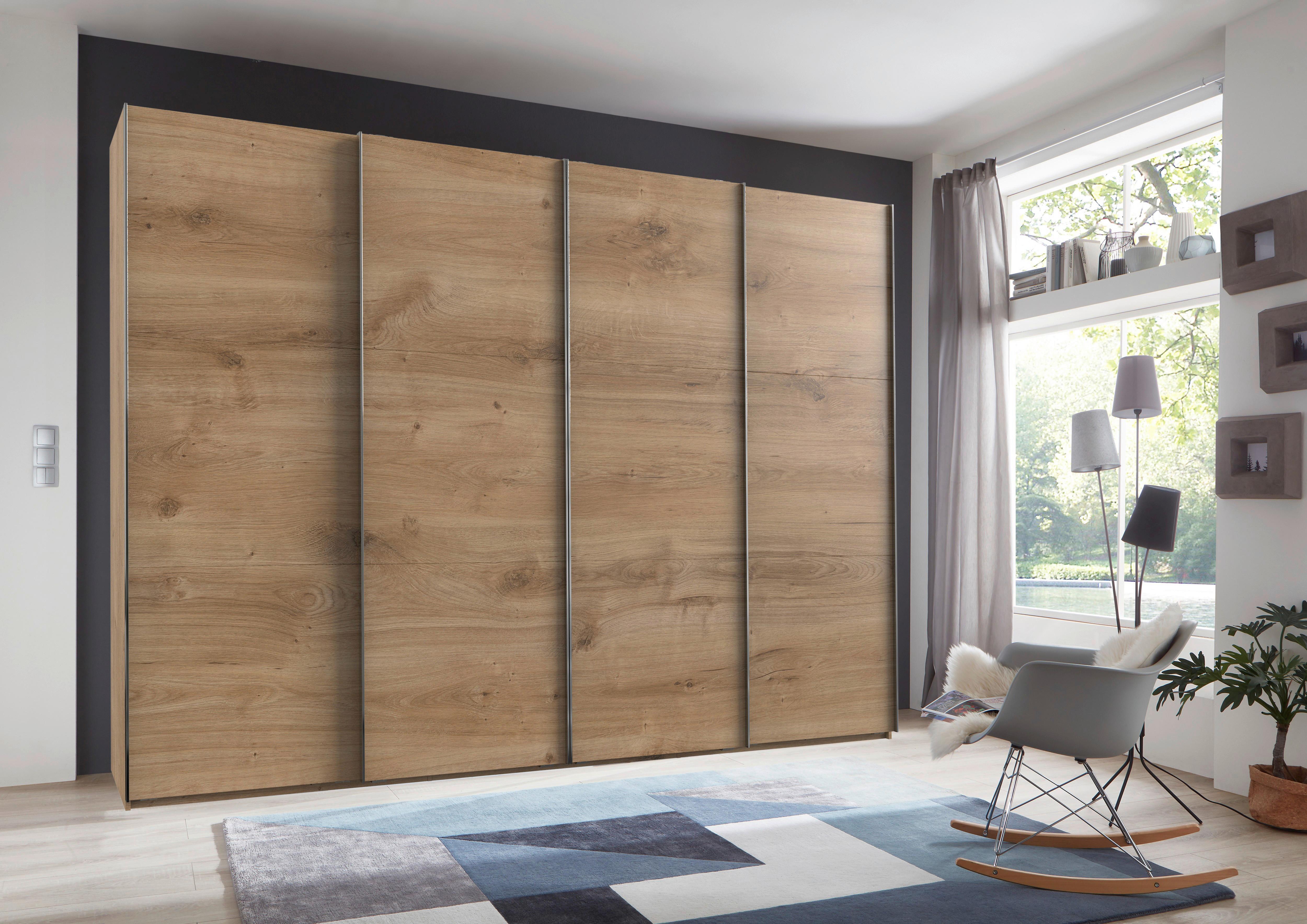 Schwebetürenschrank B: 300 Cm Level, Eichefarben Dekor - Eichefarben, MODERN, Holzwerkstoff (300/216,5/65cm) - MID.YOU