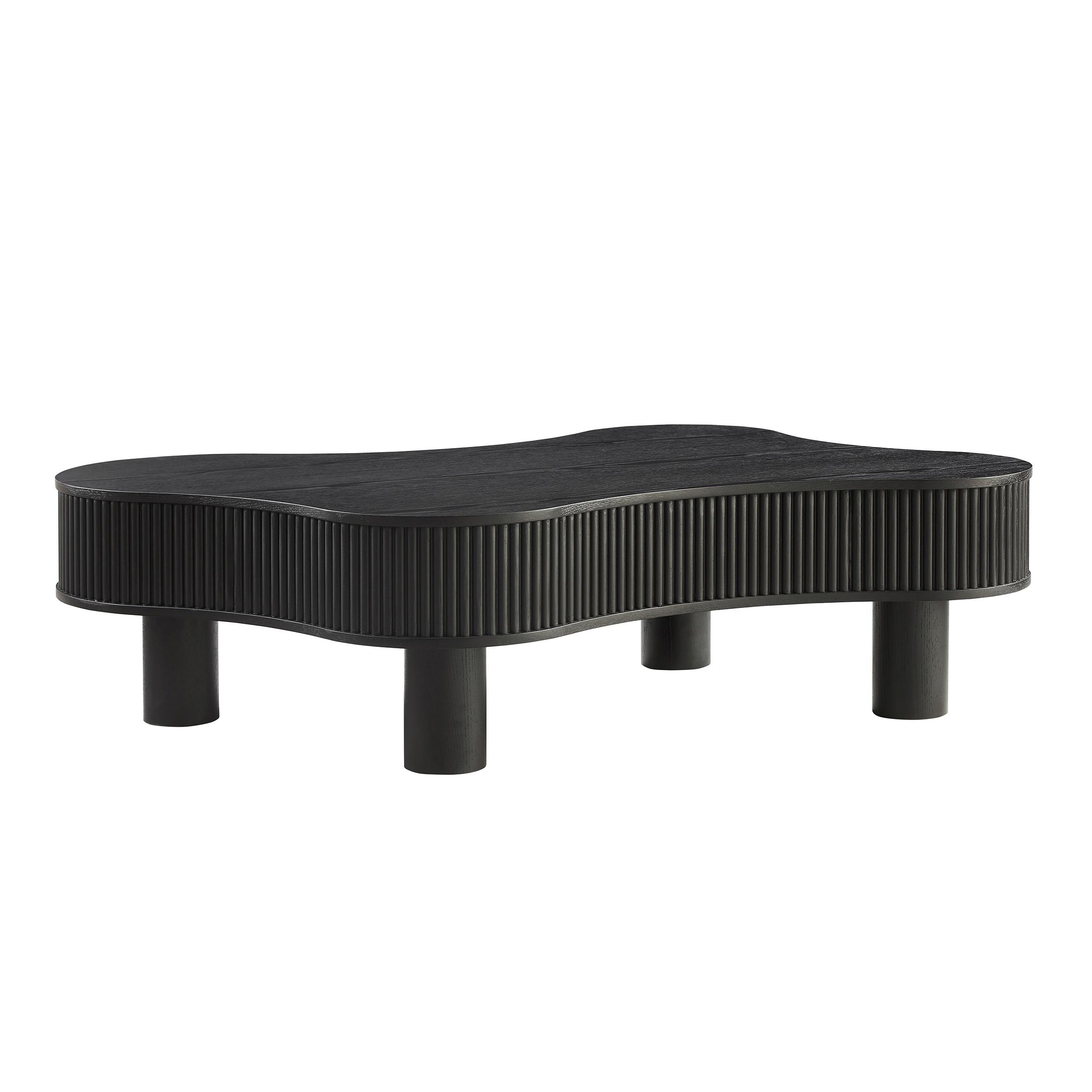 Couchtisch Schwarz B: 77 Cm - Schwarz, MODERN, Holzwerkstoff (116/77/32cm) - Livetastic