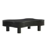 Couchtisch Schwarz B: 77 Cm - Schwarz, MODERN, Holzwerkstoff (116/77/32cm) - Livetastic