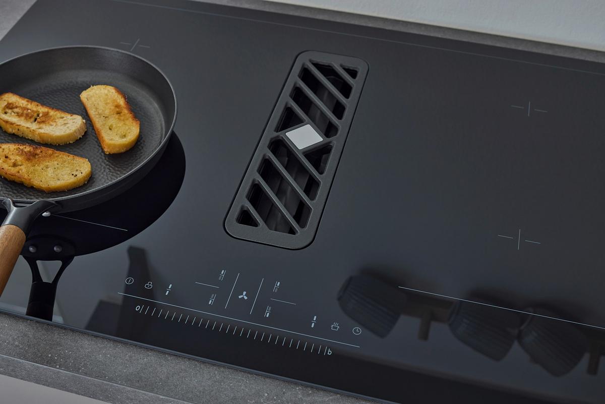 Kochfeld-Dunstabzug-Kombi Respekta Calima Schwarz B:83cm - Schwarz, Basics, Glas (83/20/51,5cm) - Respekta