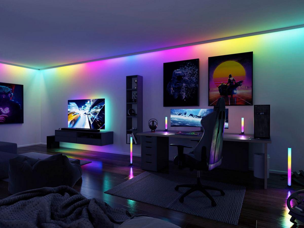 LED-Streifen Rgb L: 1,5 m - Schwarz, Basics, Metall (150,0/1,0/0,2cm) - Paulmann