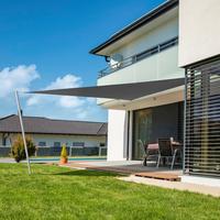 Tieniaca plachta do záhrady antracitová - antracitová, Basics, plast (300/300/300cm)