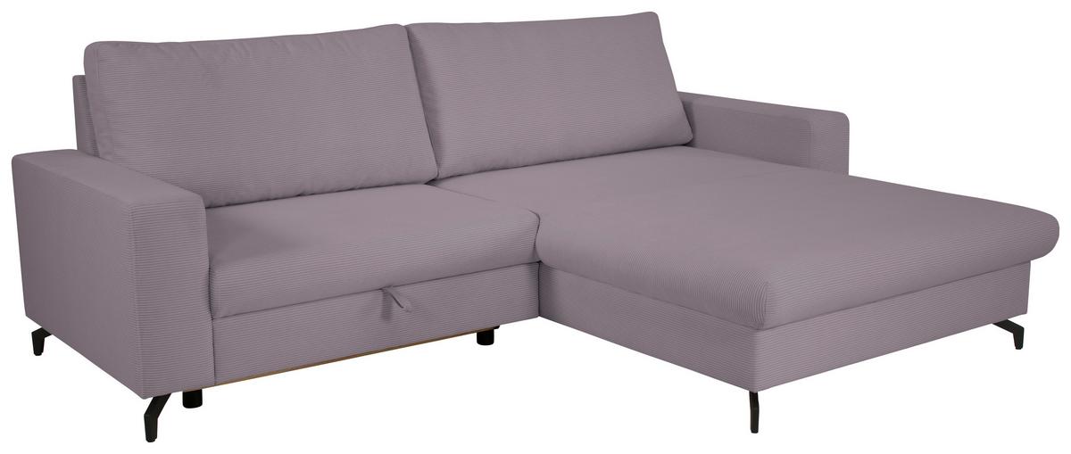Ecksofa Clara Grau B: 240 Cm - Grau, MODERN, Textil (240/87/177cm)