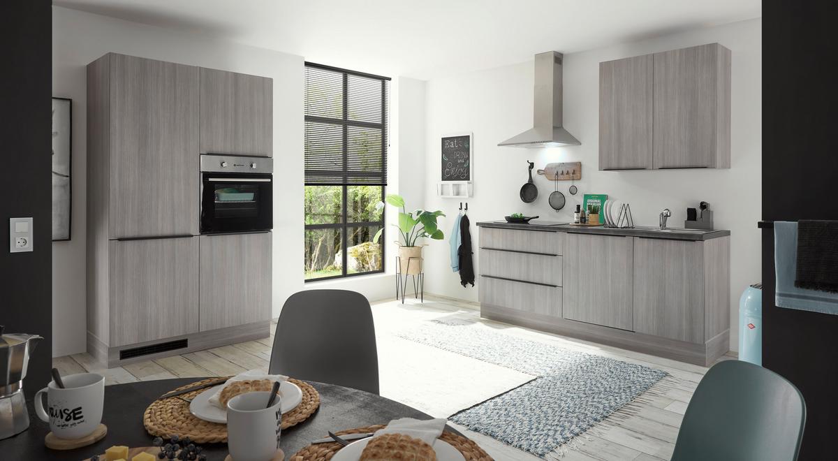 Küchenblock Landzeit Pinienfarben B: 320 cm - Anthrazit/Pinienfarben, Design, Holzwerkstoff (320cm) - MID.YOU