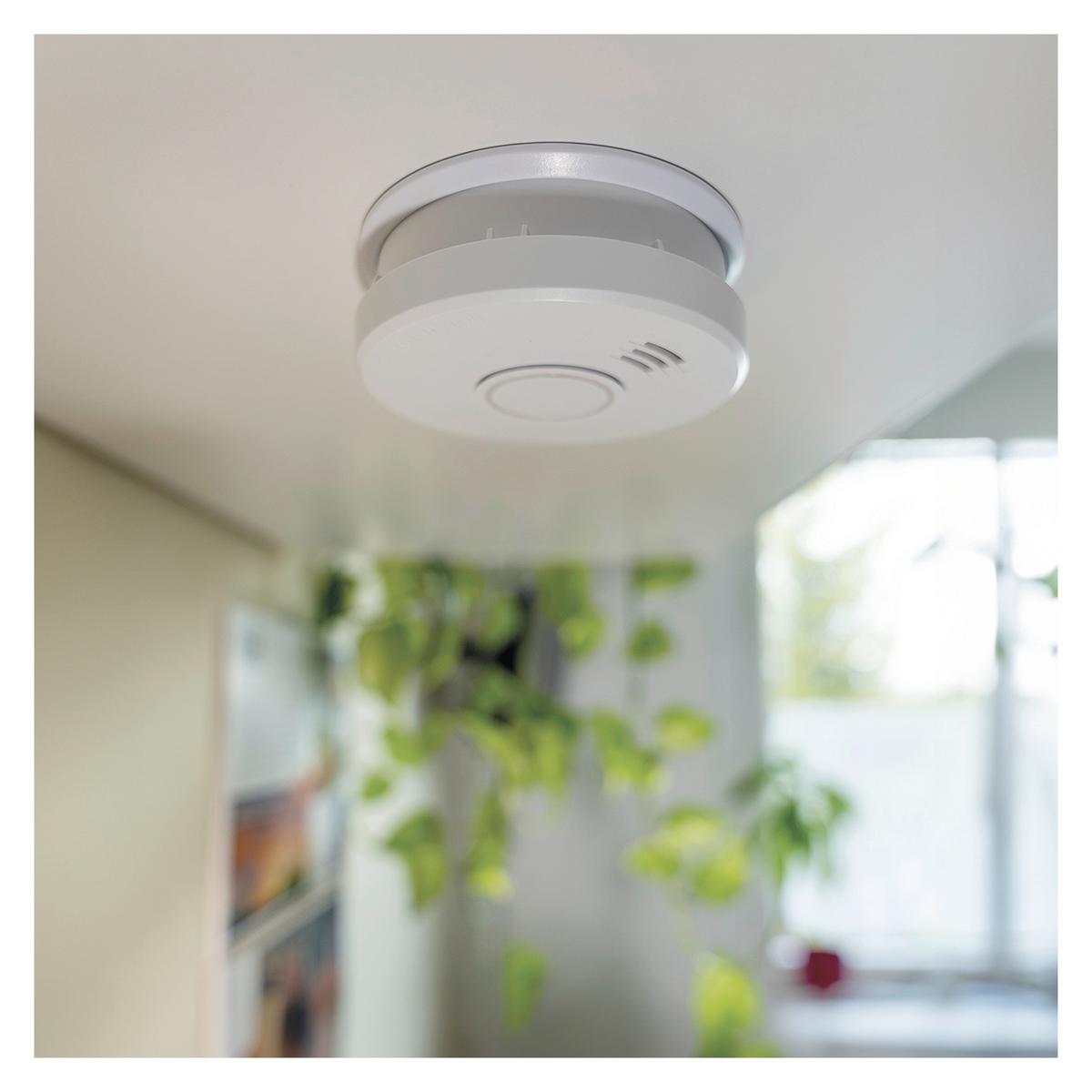 Füstjelző Ts910a - fehér, Basics, műanyag