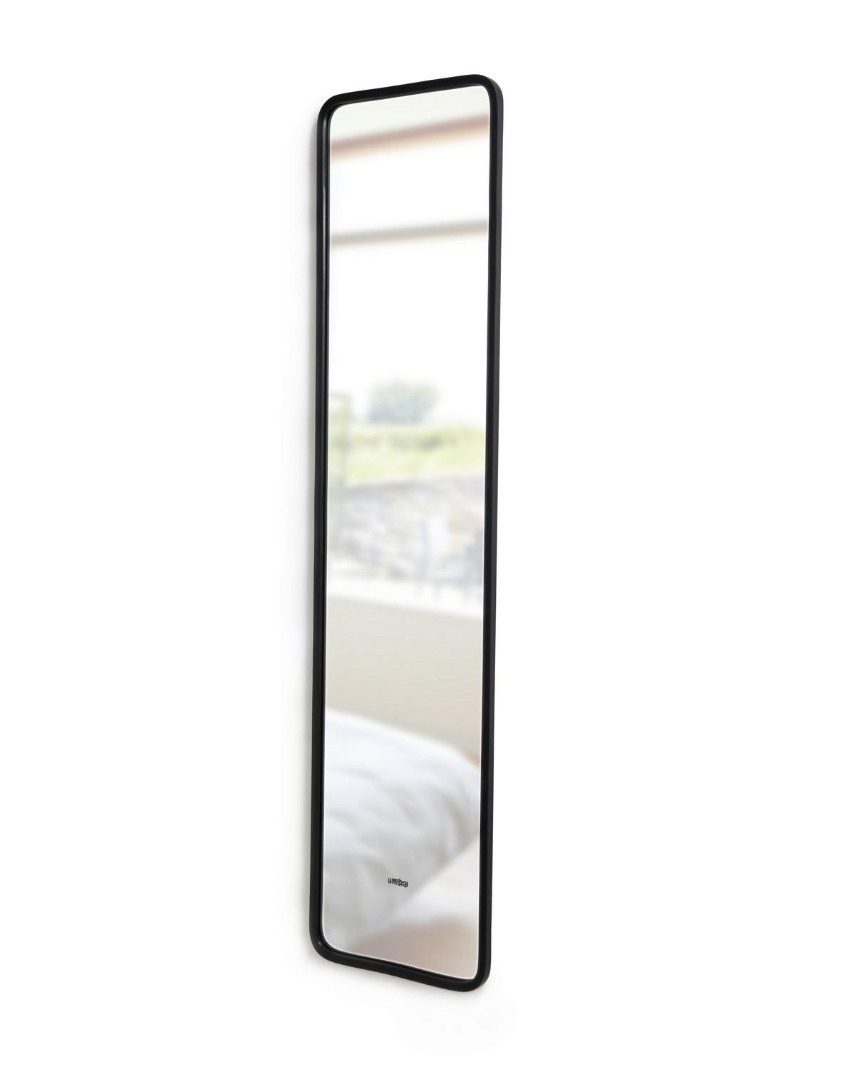 Standspiegel Schwarz B: 37 cm - Schwarz, Basics, Glas/Kunststoff (37/157/5cm) - Umbra