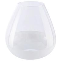 Váza Bromelo, Ø/V: 26/20cm - bílá/čiré, Moderní, sklo (20cm) - Premium Living