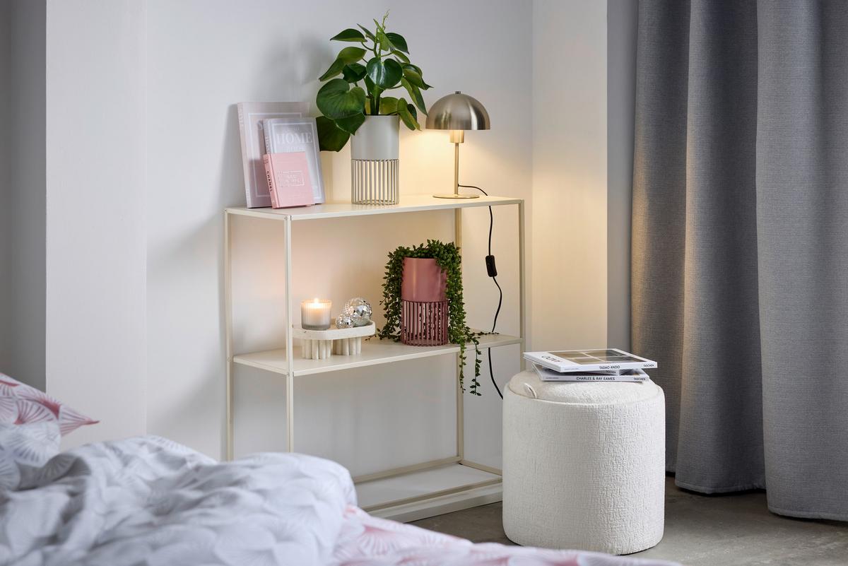 REGÁL CHLOE - piesková, Modern, kov (80/80/27cm) - Mömax