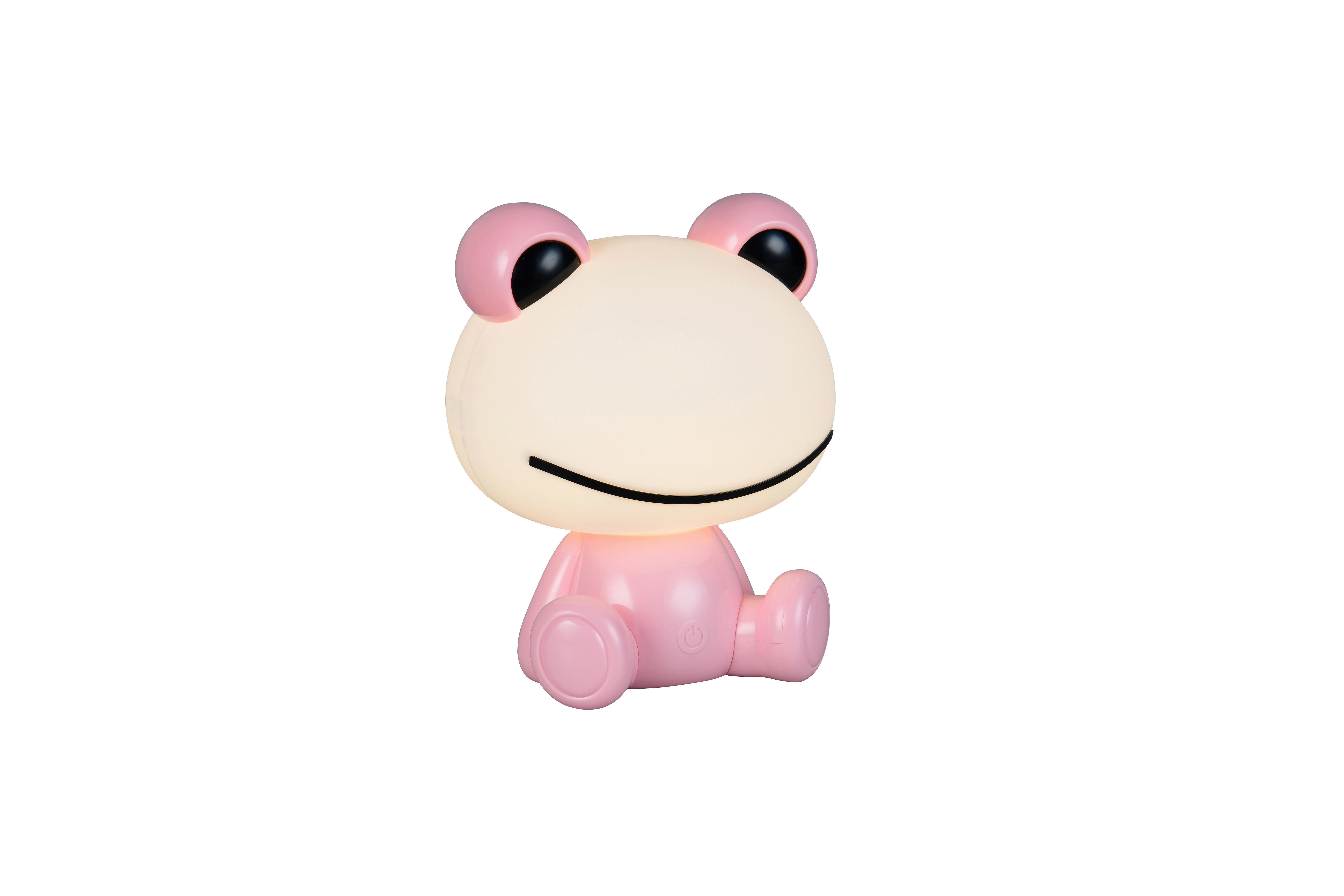LED-Tischleuchte Hopper Weiß Pink B: 16,5 cm - Pink/Weiß, LIFESTYLE, Kunststoff (19,5/16,5/24,5cm)
