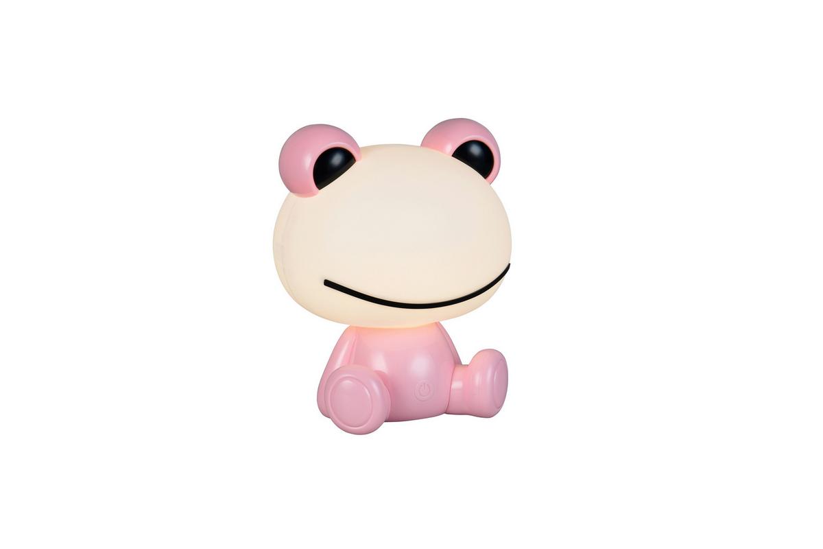 LED-Tischleuchte Hopper Weiß Pink B: 16,5 cm - Pink/Weiß, LIFESTYLE, Kunststoff (19,5/16,5/24,5cm)