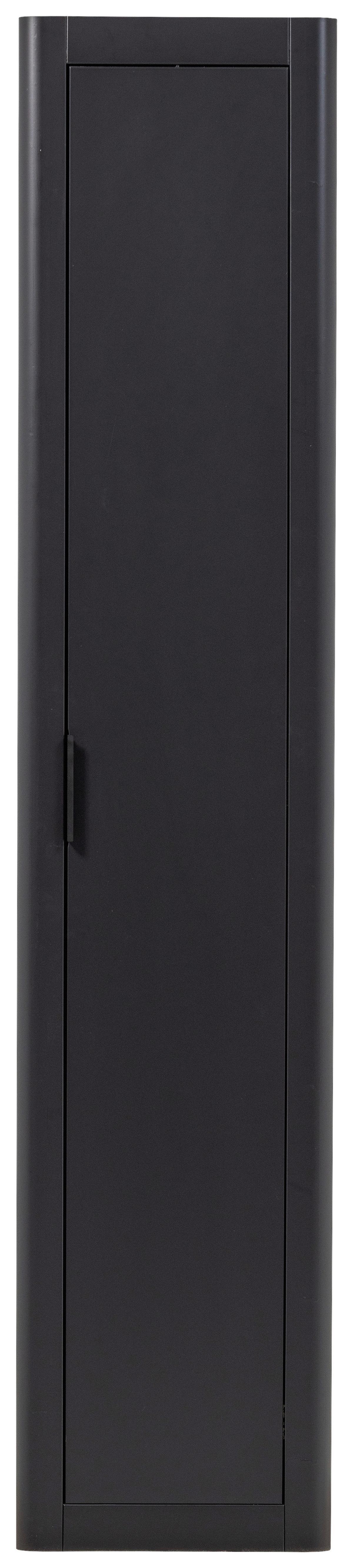 Mehrzweckschrank Gunnar Schwarz B: 45 cm - Schwarz, Design, Holz (45/217/39cm) - Livetastic