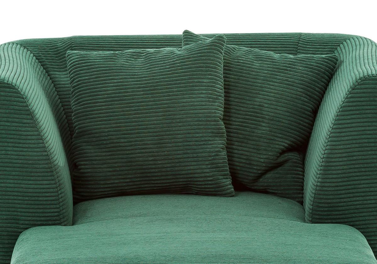 Xxl-sessel Inkl. Zierkissen Colori Grün - Schwarz/Grün, MODERN, Textil (108/84/155cm) - MID.YOU