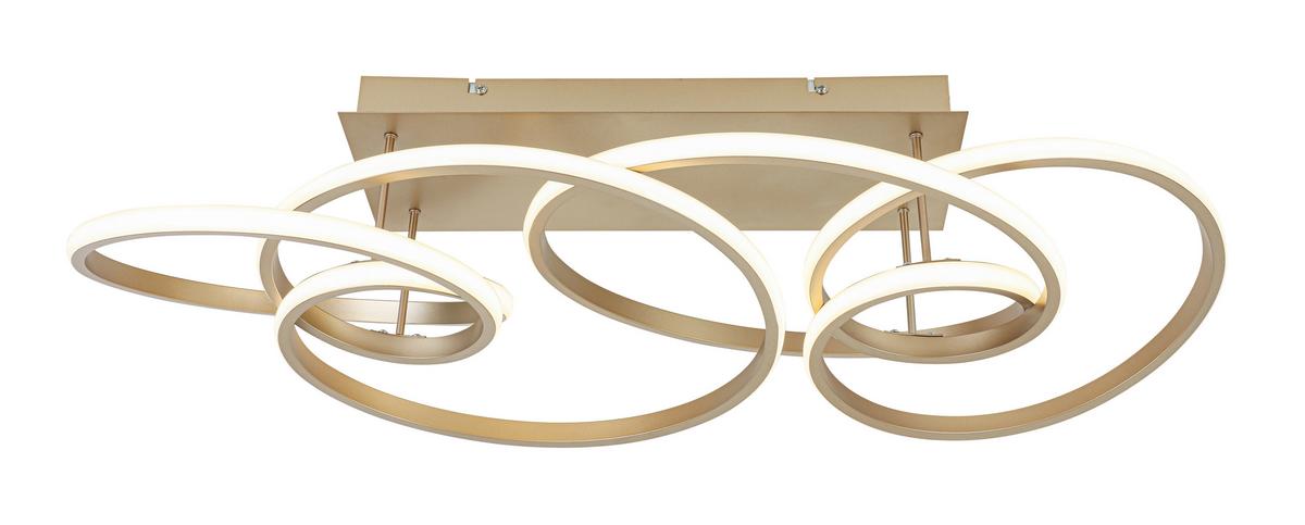STROPNÉ LED SVIETIDLO JULI - cappuccino, Modern, kov/plast (70/40/25cm) - Premium Living