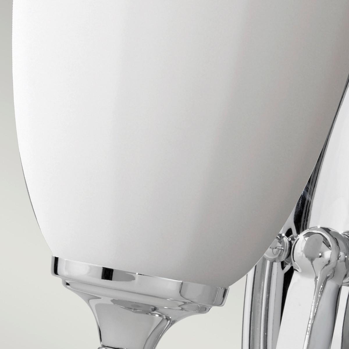 Bad-wandleuchte Perry Ip44 Chromfarben L: 11,7 Cm - Chromfarben, KONVENTIONELL, Glas/Metall (11,7/17,8/22,2cm) - Elstead Lighting