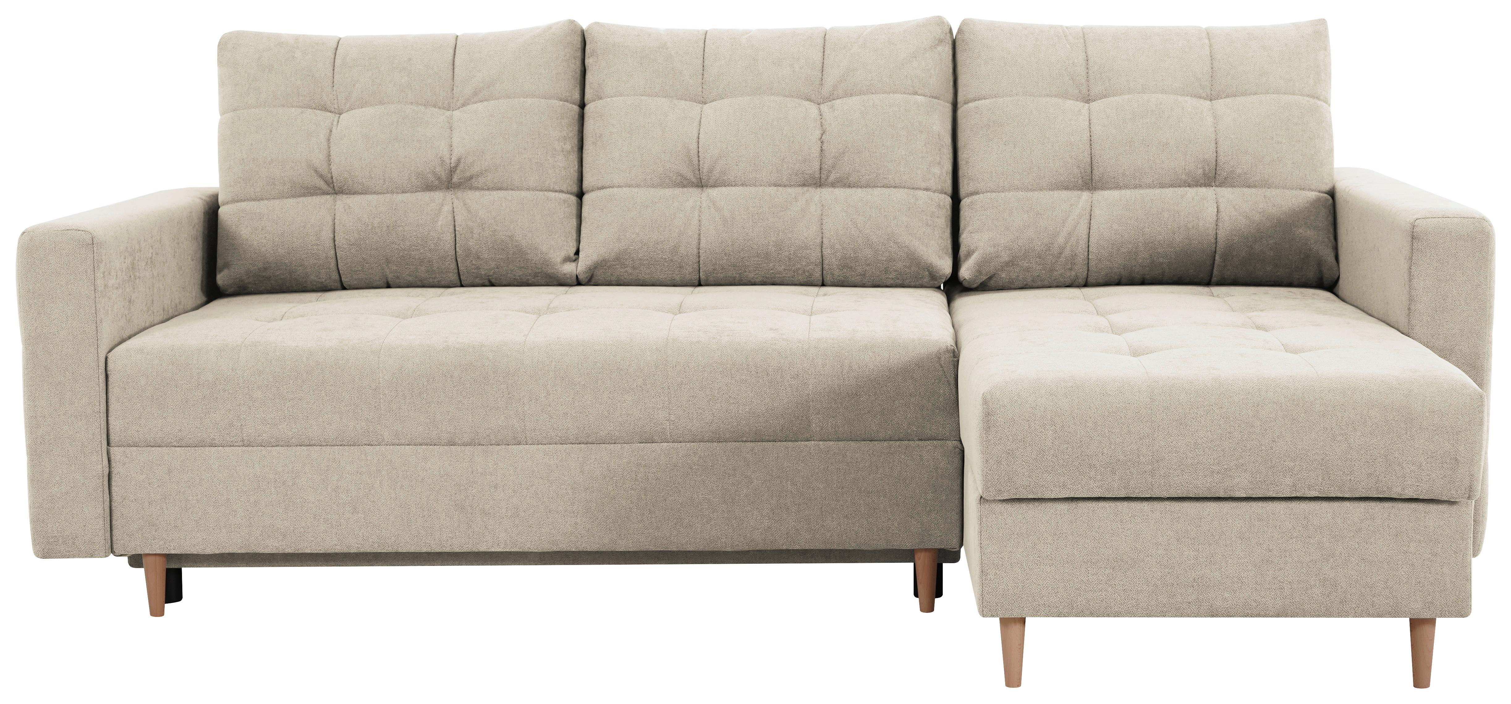 Ecksofa Asti Creme S: 232x141 cm - Creme, Design, Textil (232/141cm) - MID.YOU