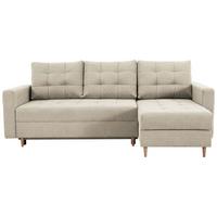 Ecksofa Asti Creme S: 232x141 cm - Creme, Design, Textil (232/141cm) - MID.YOU
