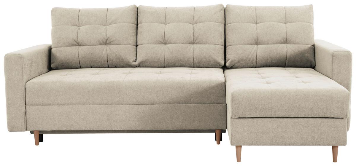 Ecksofa Asti Creme S: 232x141 cm - Creme, Design, Textil (232/141cm) - MID.YOU
