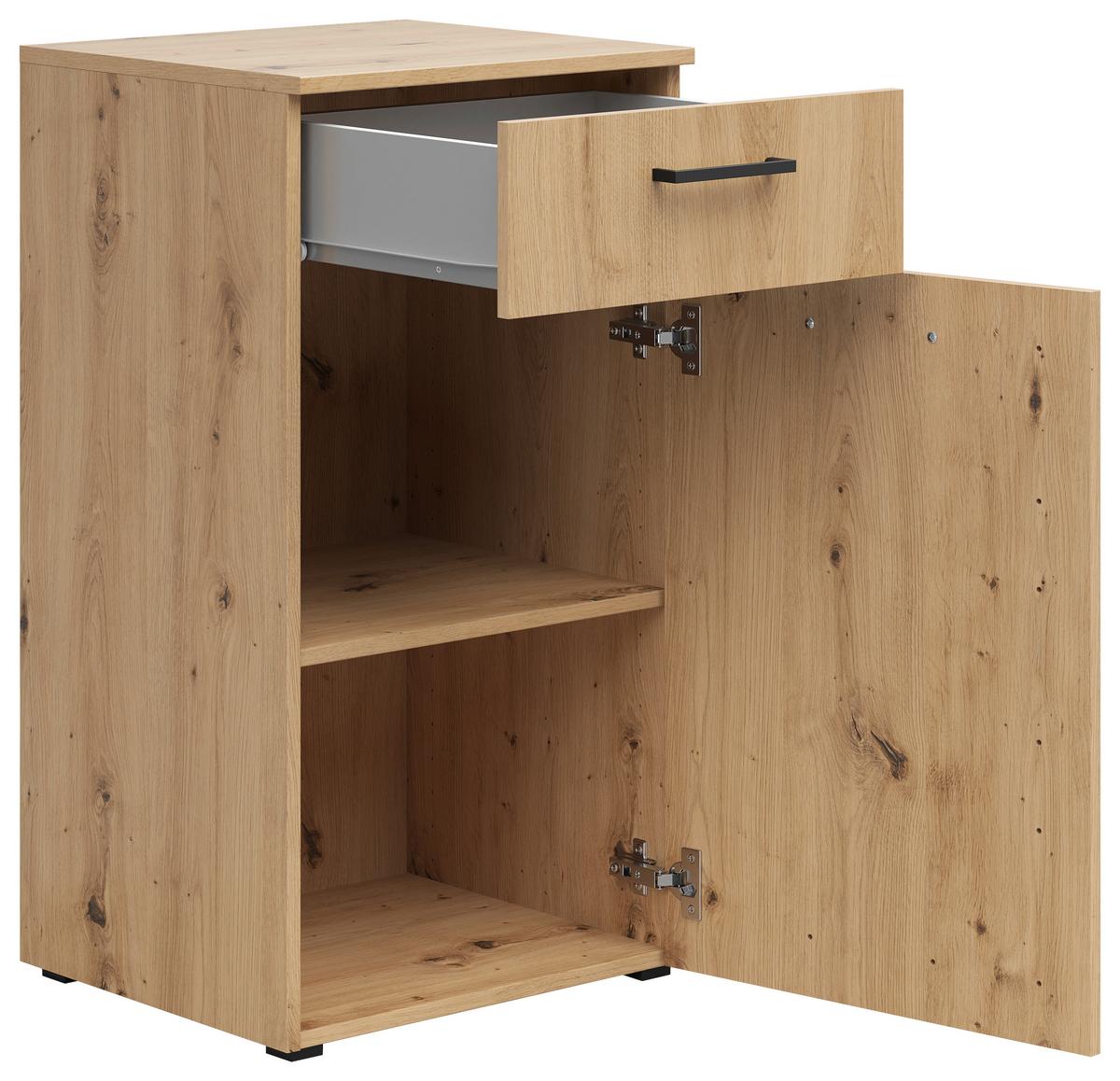 KOMODA MULTISTAURAUM - čierna/antracitová, Modern, kompozitné drevo/plast (45/83/40cm)