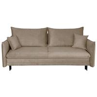 Schlafsofa Melody - Beige/Schwarz, Design, Textil (216/96/102cm) - MID.YOU