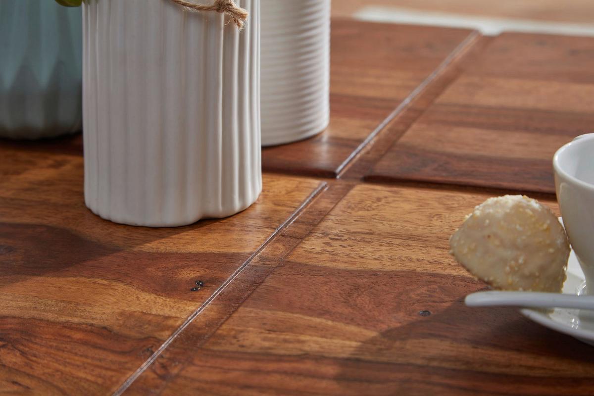 Konferenční stolek z masivního dřeva š: 57,5cm - barvy sheesham, Moderní, dřevo (57,5/57,5/30cm) - MID.YOU
