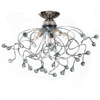 Deckenleuchte 4726/Pl5 - Chromfarben, KONVENTIONELL, Glas/Metall (60/42cm)