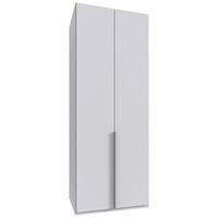 Drehtürenschrank New York Weiß B: 90 cm - Weiß, MODERN, Holzwerkstoff (90/236/58cm) - MID.YOU