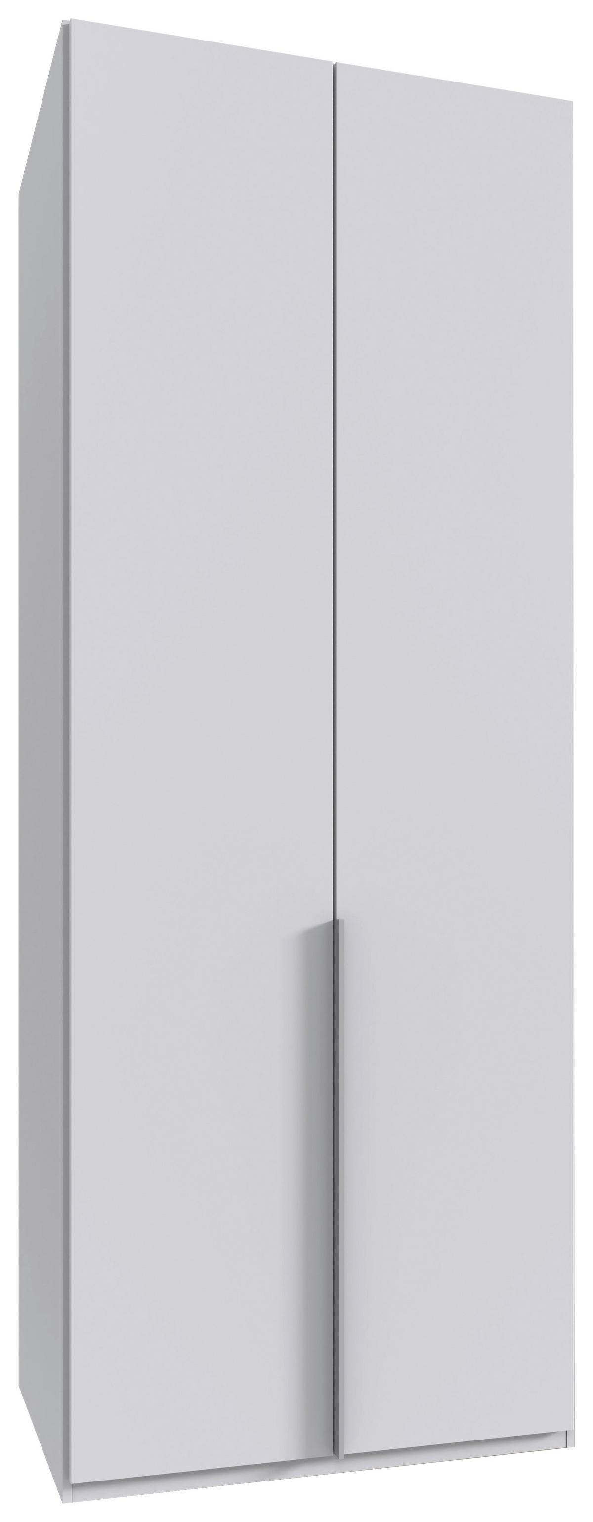 Drehtürenschrank New York Weiß B: 90 cm - Weiß, MODERN, Holzwerkstoff (90/236/58cm) - MID.YOU