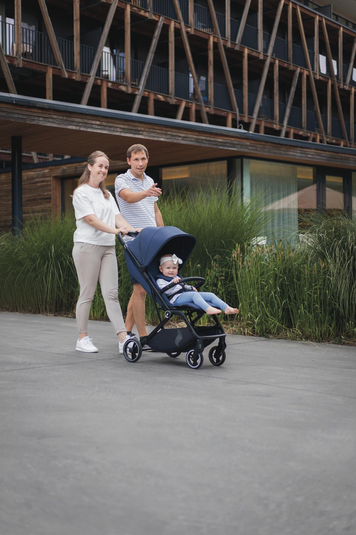 Buggy Sportwagen Boogy 2 - Schwarz/Dunkelblau, Basics, Textil/Metall (51/105/84,5cm) - Osann