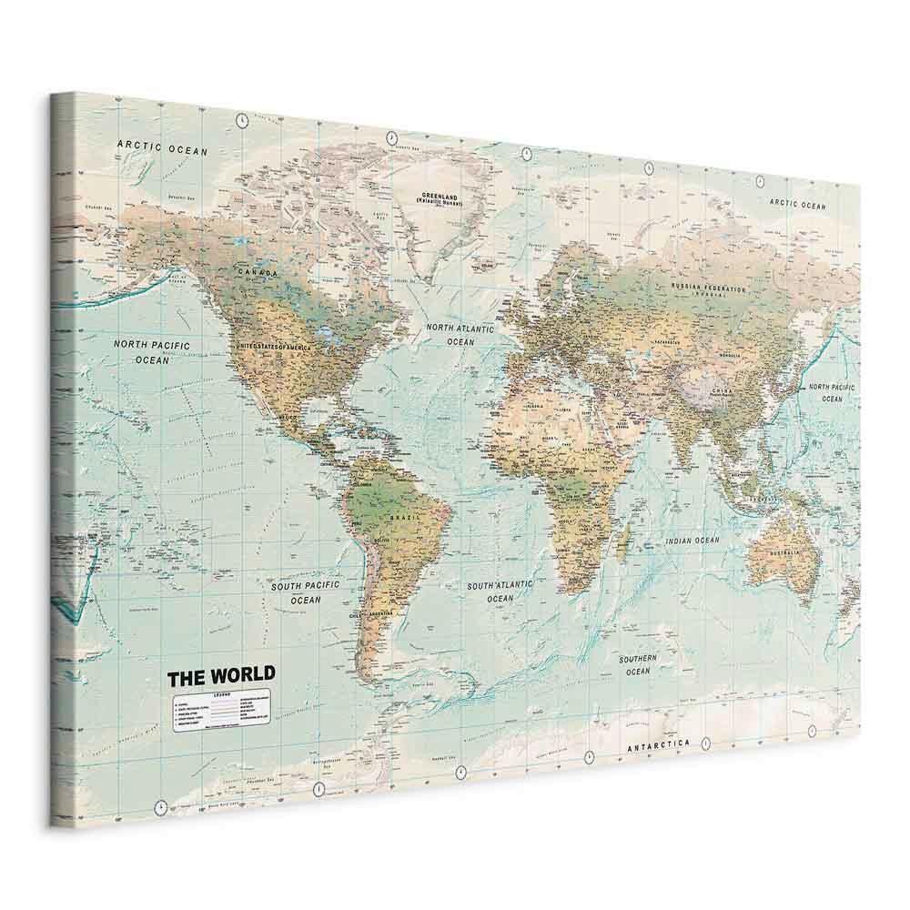 Leinwandbild Beige Mintgrün B: 120 Cm