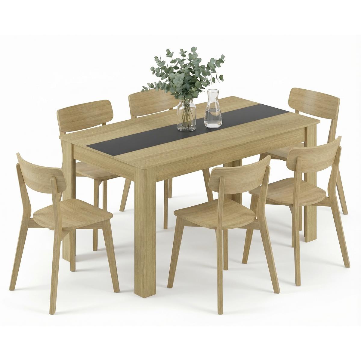 Esstisch Disalo Honigeiche L: 140cm - Honigeiche, MODERN, Holzwerkstoff (140/80/75cm) - MID.YOU