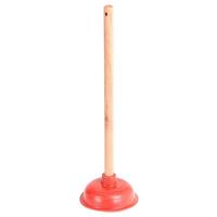 Abflussreiniger Mit Saugglocke L: 40 Cm Für Waschbecken - Zwetschgefarben, KONVENTIONELL, Holz/Kunststoff (14/40cm) - Ondega