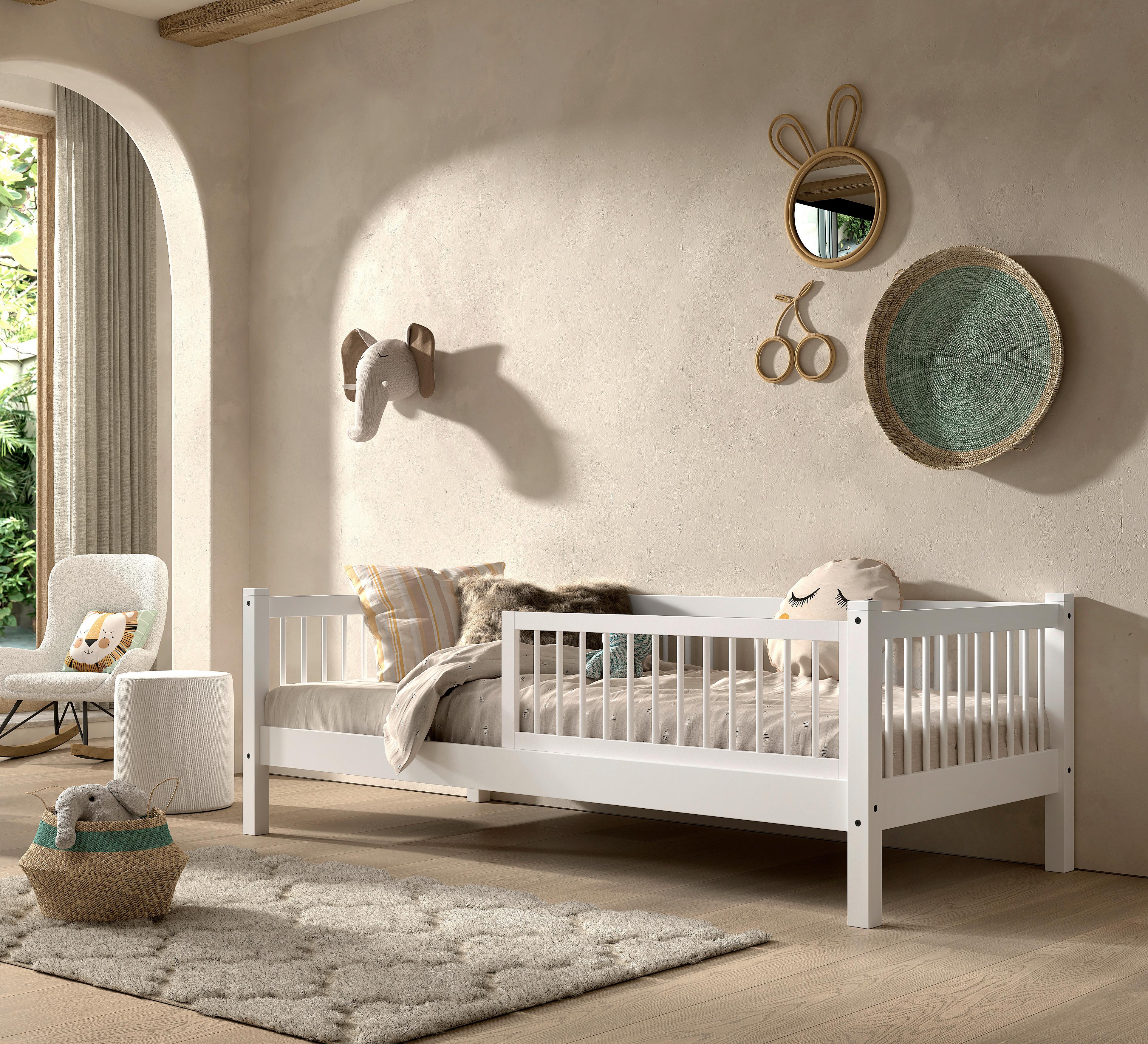 BETT Forrest Weiß 90x200cm - Weiß, MODERN, Holz (90/200cm) - Vipack
