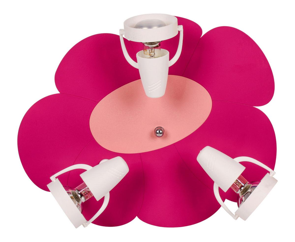 Kinderdeckenleuchte 5244423 Blume - Pink/Rosa, Basics, Holzwerkstoff/Kunststoff (39/33/16cm)