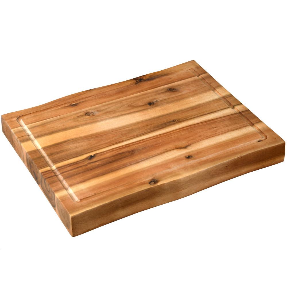 Servierbrett Akazie, Bxhxt: 48x7x36,5 Cm - Akaziefarben, Basics, Holz (48/7/36,5cm) - Kesper