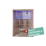 Infrarotkabine Malmö inkl. Lieferung & Montage - Naturfarben, MODERN, Holz (153/200/110cm)