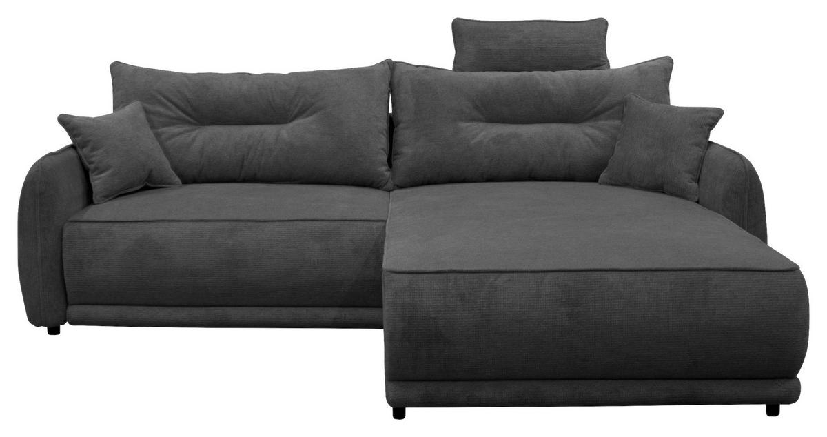 Ecksofa Fresh Anthrazit 264x195 cm - Beige/Anthrazit, Design, Textil (264/195cm) - MID.YOU