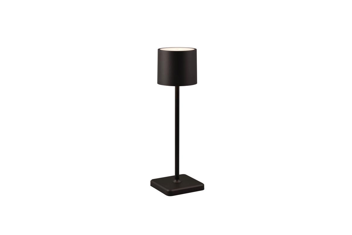 Akku-Tischleuchte R54096132 Fernandez - Schwarz, KONVENTIONELL, Kunststoff (12,5/38cm)