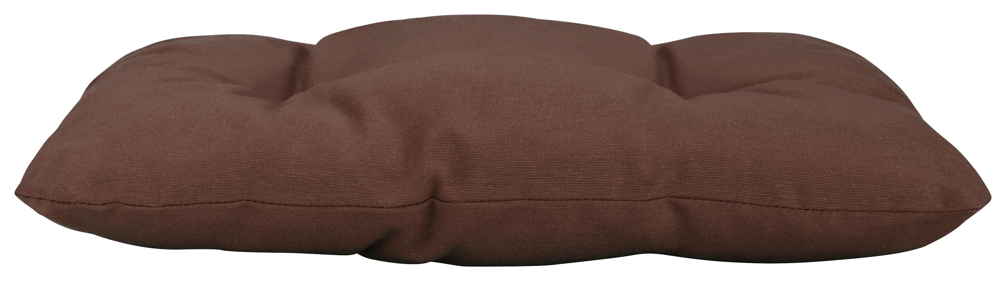 Sitzkissen Elli 38x38 cm - Braun, KONVENTIONELL, Textil (38/38/6cm) - Ombra