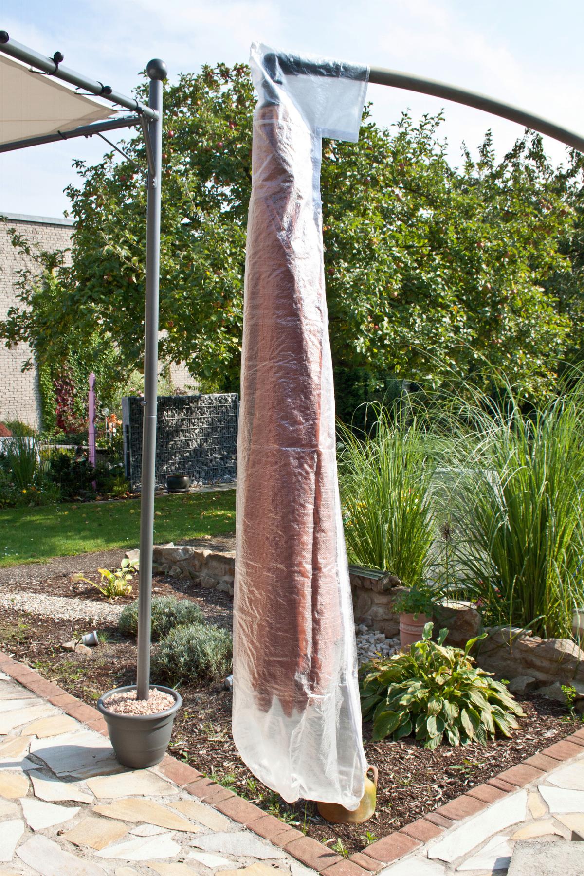 OCHRANNÝ OBAL ABDECKHÜLLE FÜR AMPELSCHIRM - průhledné, Basics, plast (32/60/200cm) - Mömax