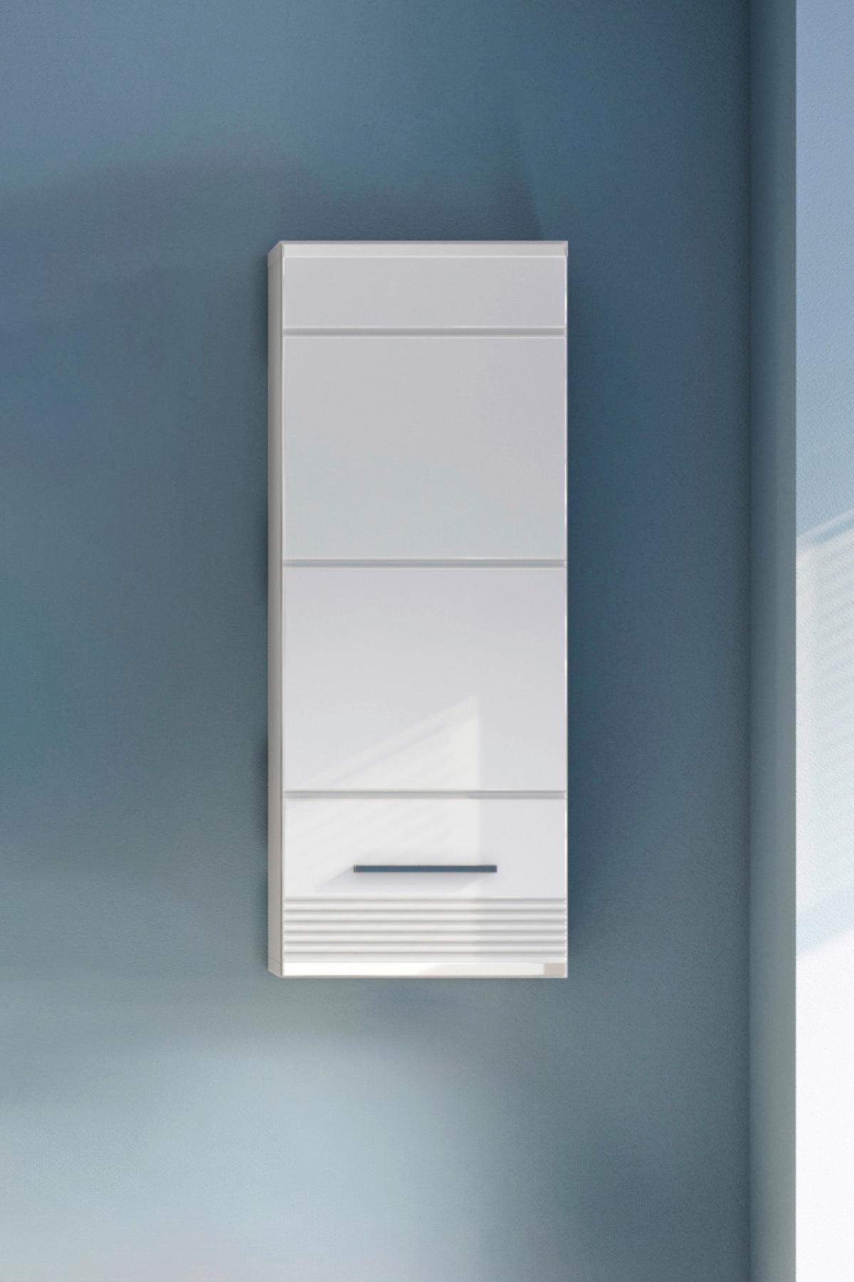 Hängeschrank Linus Weiß B: 30 cm - Weiß Hochglanz/Weiß, MODERN, Holzwerkstoff (30/77/23cm) - MID.YOU